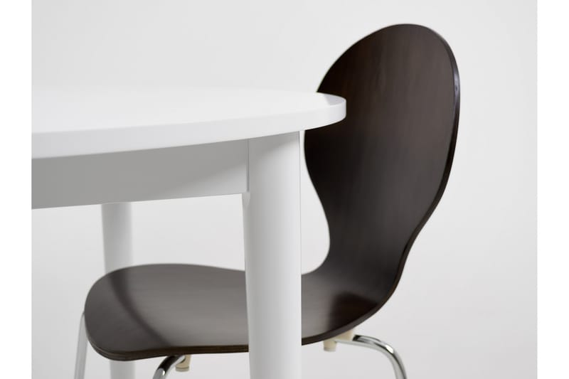 Circum Spisebordssæt med 4 Ikeda Chair - Hvid - Spisebordssæt