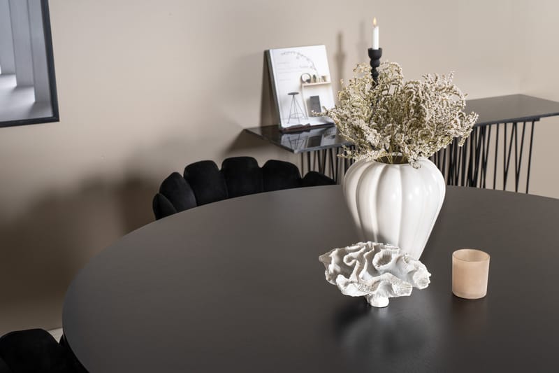 Copenhagen Spisebordssæt med 4 Limhamn Spisebordstole Sort - Furniture Fashion - Møbler - Borde - Spisebordssæt