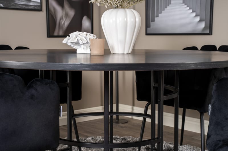 Copenhagen Spisebordssæt med 4 Limhamn Spisebordstole Sort - Furniture Fashion - Møbler - Borde - Spisebordssæt