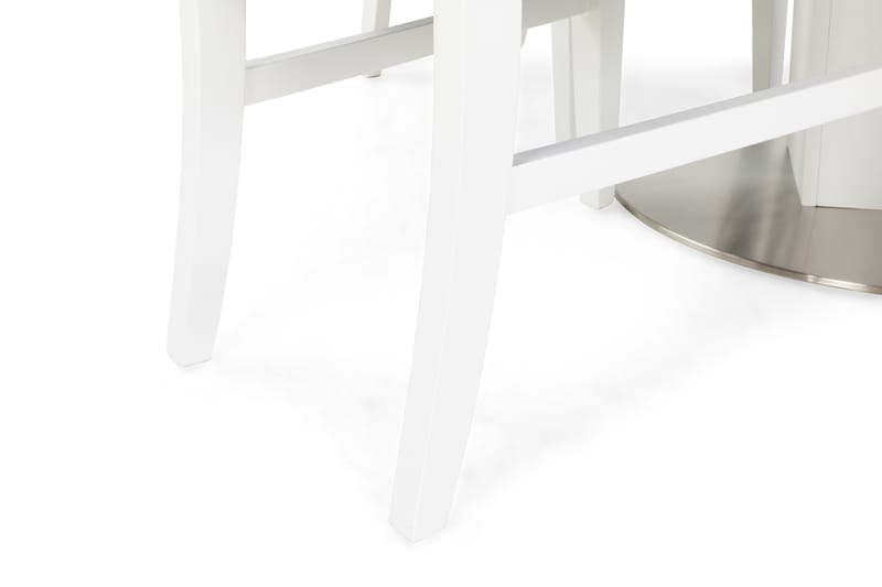 Cubic Spisebordssæt 120 cm Hvid - 4  Mazzi Stole Sort - Spisebordssæt