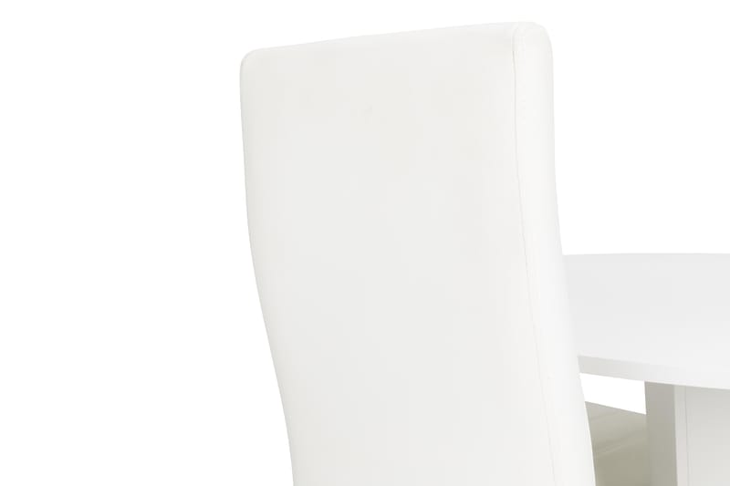 Cubic Spisebordssæt 120 cm hvid - 4stk Cibus Stole - Spisebordssæt