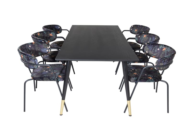 Daicy Spisebord 180 cm med 6 Arcarazo Lænestol - Møbler - Borde - Spisebordssæt