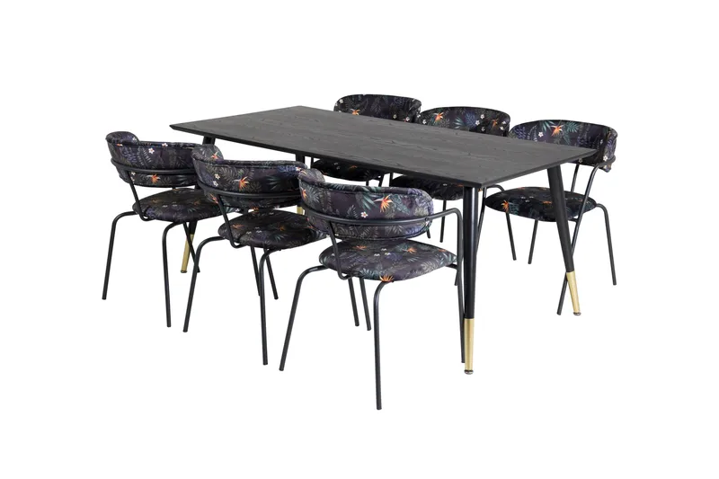 Daicy Spisebord 180 cm med 6 Arcarazo Lænestol, undefined