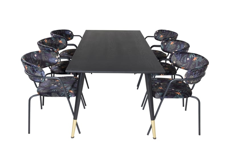 Daicy Spisebord 180 cm med 6 Arcarazo Lænestol - Møbler - Borde - Spisebordssæt