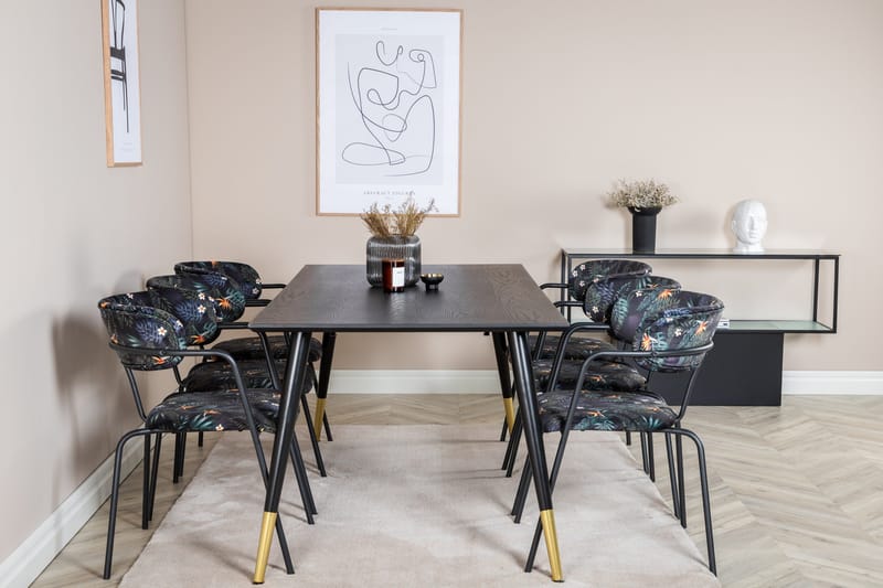 Daicy Spisebord 180 cm med 6 Arcarazo Lænestol - Møbler - Borde - Spisebordssæt