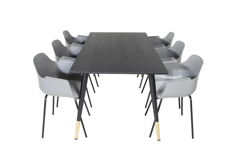 Daicy Spisebord 180 cm med 6 Libboll stole - Møbler - Borde - Spisebordssæt