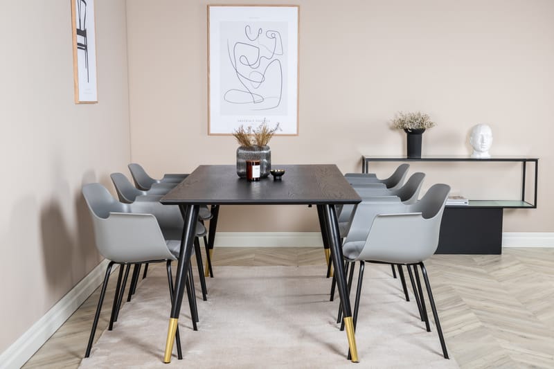 Daicy Spisebord 180 cm med 6 Libboll stole - Møbler - Borde - Spisebordssæt