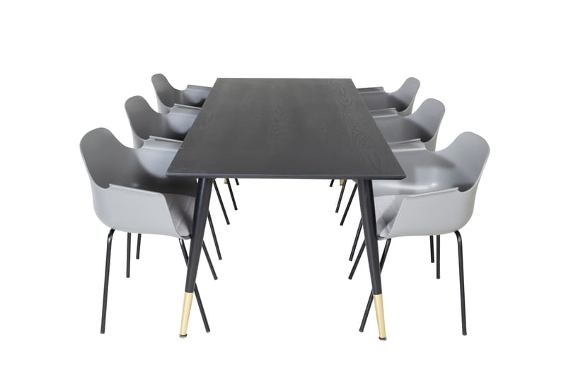 Daicy Spisebord 180 cm med 6 Libboll stole - Møbler - Borde - Spisebordssæt