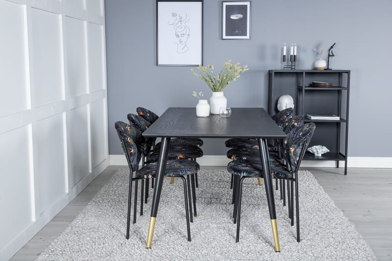 Daicy Spisebord 180 cm Med 6 Moncoll Spisebordsstol - Møbler - Borde - Spisebordssæt