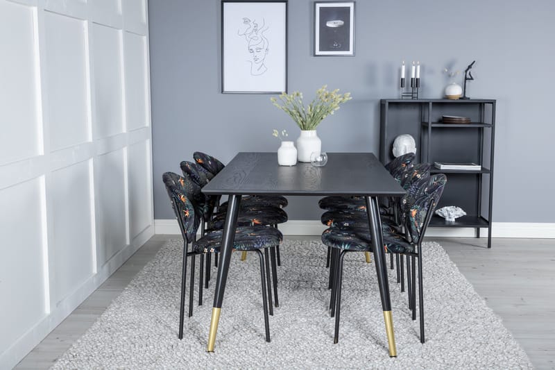 Daicy Spisebord 180 cm Med 6 Moncoll Spisebordsstol - Møbler - Borde - Spisebordssæt