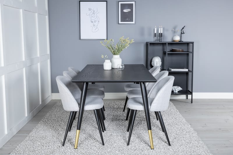Daicy Spisebord 180 cm Med 6 Sedavi Spisebordsstol - Møbler - Borde - Spisebordssæt
