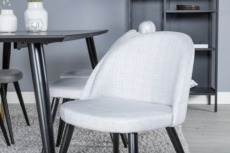 Daicy Spisebord 180 cm Med 6 Sedavi Spisebordsstol - Møbler - Borde - Spisebordssæt