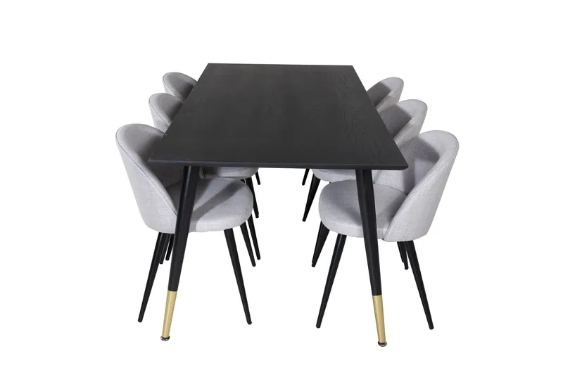 Daicy Spisebord 180 cm Med 6 Sedavi Spisebordsstol - Møbler - Borde - Spisebordssæt