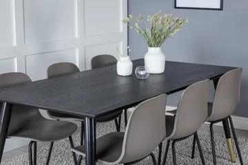 Daicy spisebord 180 cm med 6 stk Kullersbro Spisebordsstol - Møbler - Borde - Spisebordssæt