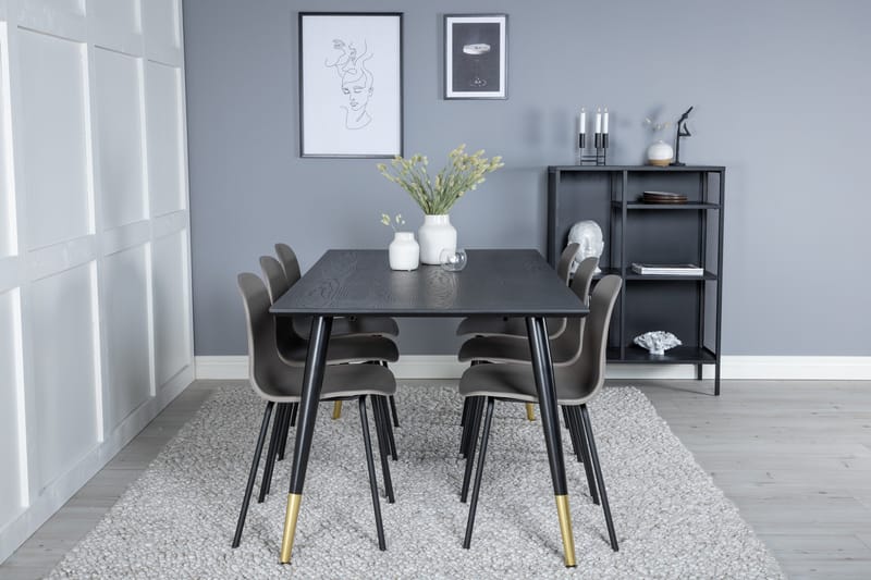 Daicy spisebord 180 cm med 6 stk Kullersbro Spisebordsstol - Møbler - Borde - Spisebordssæt