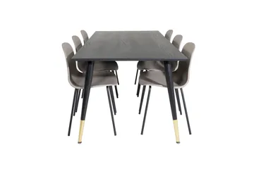 Daicy spisebord 180 cm med 6 stk Kullersbro Spisebordsstol - Møbler - Borde - Spisebordssæt