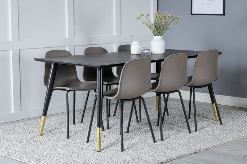 Daicy spisebord 180 cm med 6 stk Kullersbro Spisebordsstol - Møbler - Borde - Spisebordssæt