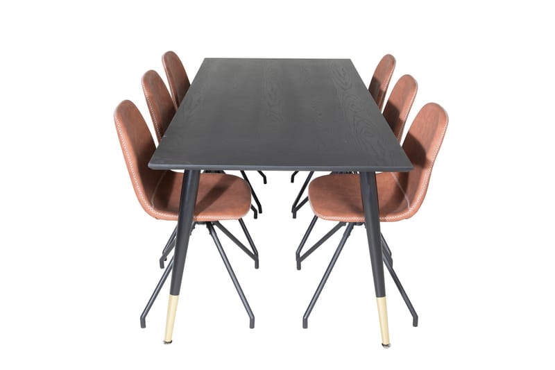 Daicy Spisebord 180 cm Med 6 stk Ypas Spisebordsstol - Møbler - Borde - Spisebordssæt