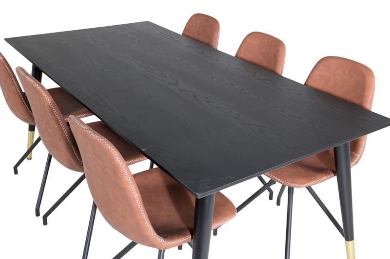 Daicy Spisebord 180 cm Med 6 stk Ypas Spisebordsstol - Møbler - Borde - Spisebordssæt