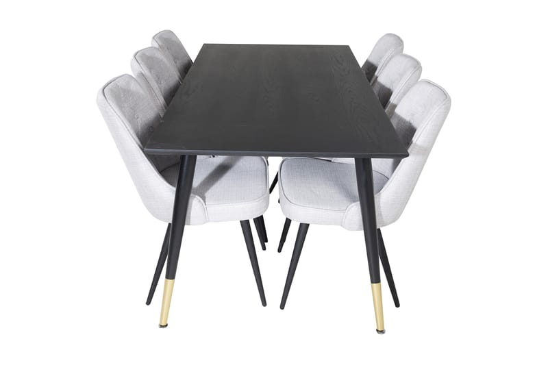 Daicy Spisebord 180 cm Med 6 Valera Spisebordsstol - Møbler - Borde - Spisebordssæt