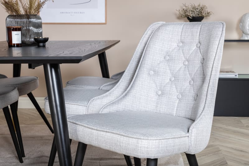 Daicy Spisebord 180 cm Med 6 Valera Spisebordsstol - Møbler - Borde - Spisebordssæt