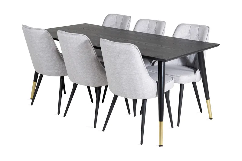 Daicy Spisebord 180 cm Med 6 Valera Spisebordsstol, undefined