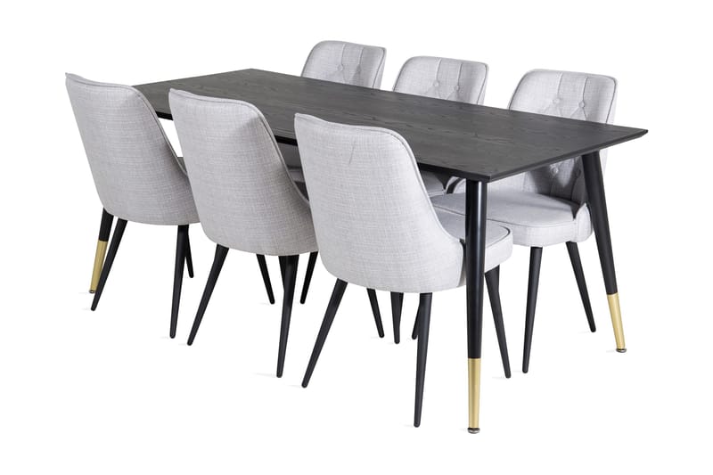 Daicy Spisebord 180 cm Med 6 Valera Spisebordsstol, undefined