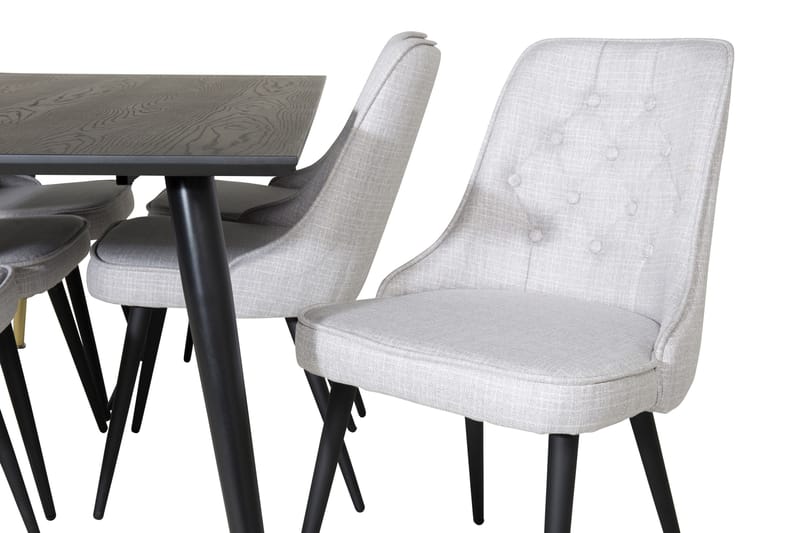 Daicy Spisebord 180 cm Med 6 Valera Spisebordsstol - Møbler - Borde - Spisebordssæt