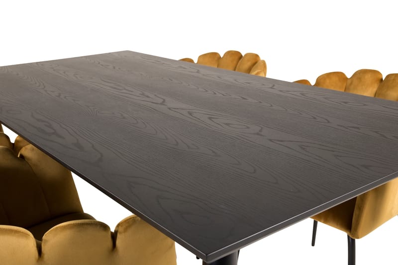 Daicy Spisebordssæt 180 cm med 4 Limhamn spisebordsstole Gul - Furniture Fashion - Møbler - Borde - Spisebordssæt