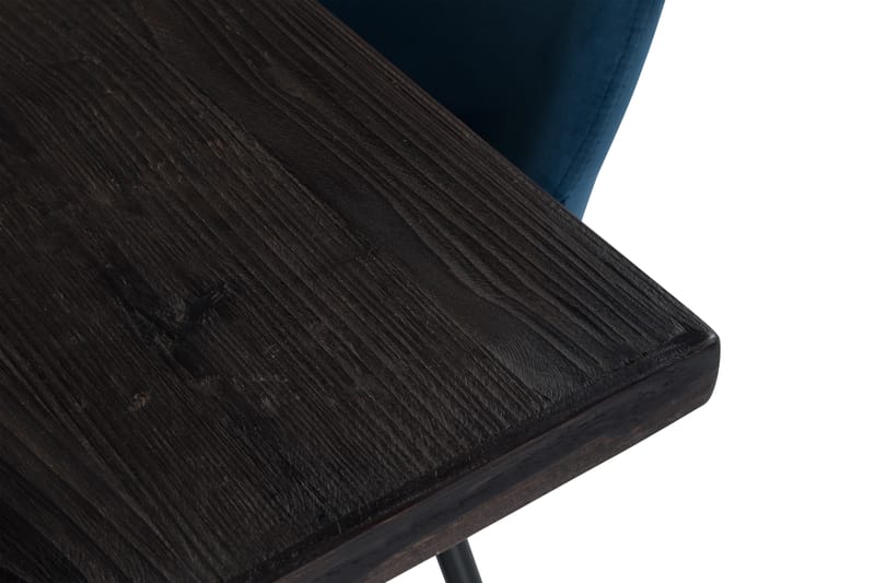 Dijon Spisebordssæt 200 cm med 6 Alsarp Stol - Vintage Elm/Blå - Møbler - Borde - Spisebordssæt