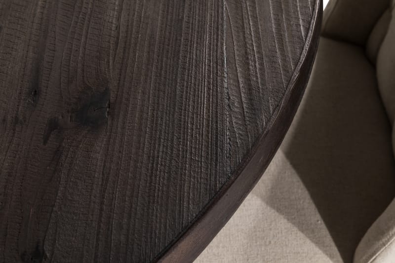 Dijon Spisebordssæt Rund 130 cm med 4 Irma Stole - Vintage Elm/Beige - Møbler - Borde - Spisebordssæt