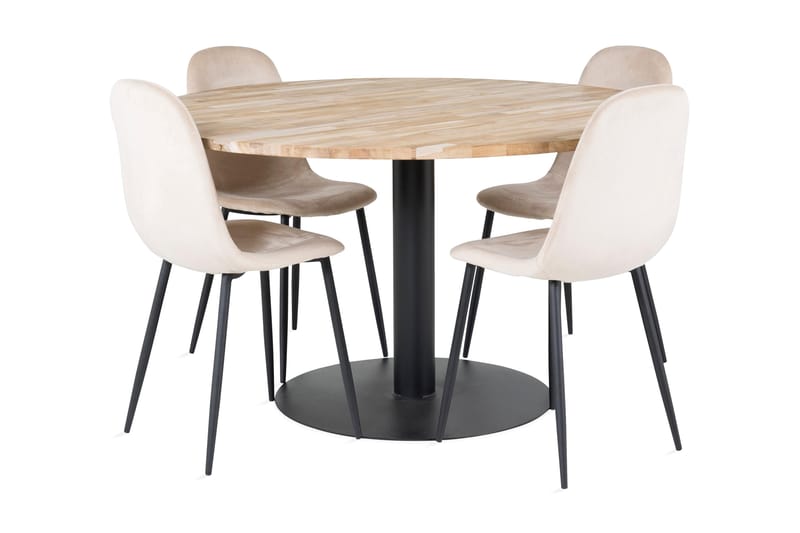 Ezra Spisebordssæt 198 cm med 4 Pontus Stole, undefined