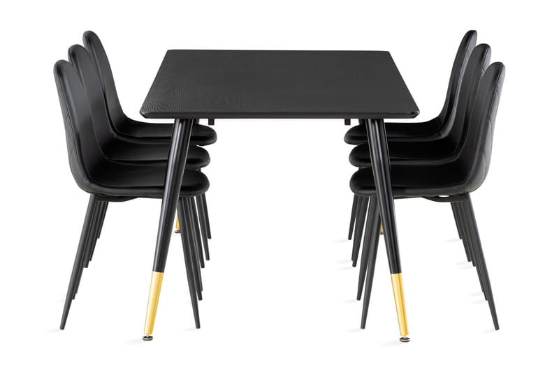 Filipstad Spisebord 180 cm med 6 Nibe Spisebordsstol - Spisebordssæt