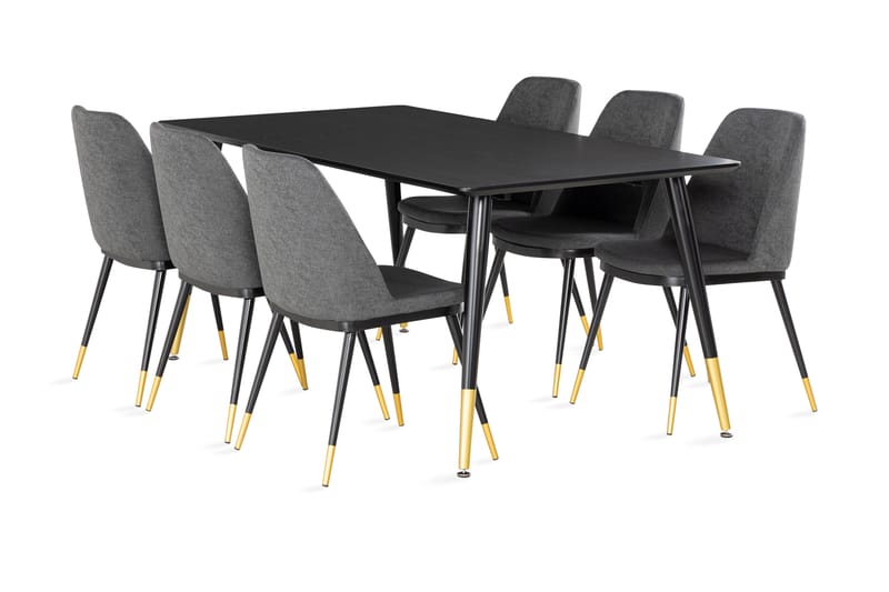 Filipstad Spisebord 180 cm Med 6 Nordmark Spisebordsstol - Spisebordssæt