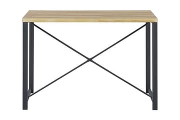 Flixton Spisebordssæt 110 cm Inkl 2 stole + Bænk - Lysebrun/Sort - Møbler - Borde - Spisebordssæt