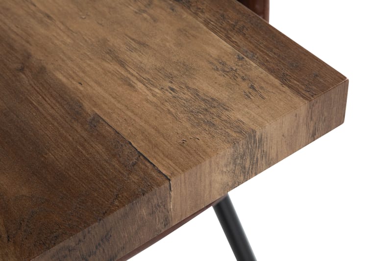 Forlængerbord, MDF med bordplade i 3D-papir, metalglas, a - Møbler - Borde - Spisebordssæt
