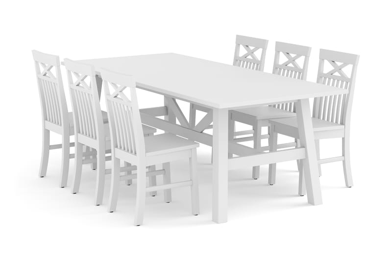 Fornie Spisebordssæt med 6 Michigan Spisebordsstole - Spisebordssæt