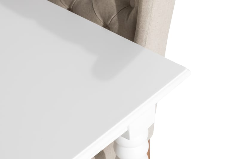 Hampton Spisebordssæt 190 cm med 6 Irma Stole - Vintage Elm/Beige - Møbler - Borde - Spisebordssæt