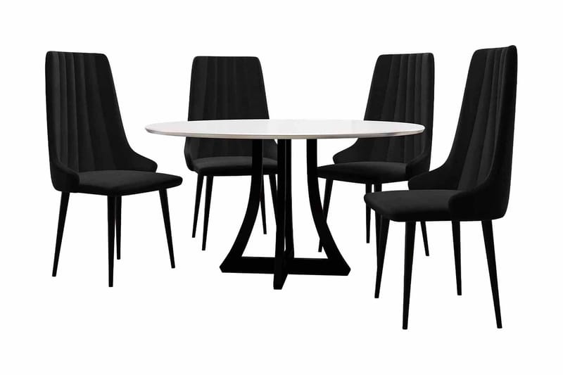 Hollan Spisebordssæt Sort - Møbler - Borde - Spisebordssæt