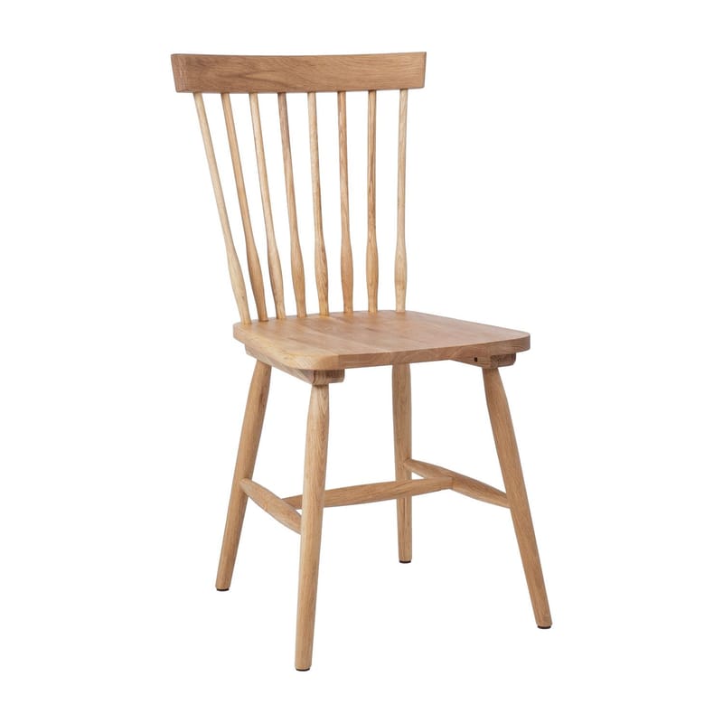 Spisebordssæt HOME4YOU Birka Wit 2 stole - natur - Møbler - Borde - Spisebordssæt