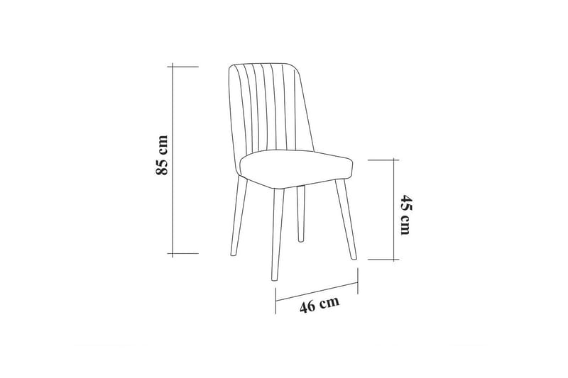 Idehult Spisebordssæt 4 dele 75 cm - Træ/natur/Antracit - Møbler - Borde - Spisebordssæt