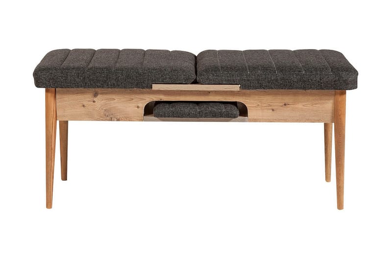 Idehult Spisebordssæt 4 dele 75 cm - Træ/natur/Antracit - Møbler - Borde - Spisebordssæt