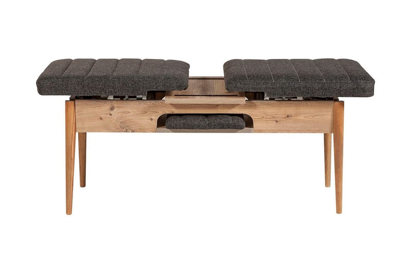 Idehult Spisebordssæt 4 dele 75 cm - Træ/natur/Antracit - Møbler - Borde - Spisebordssæt