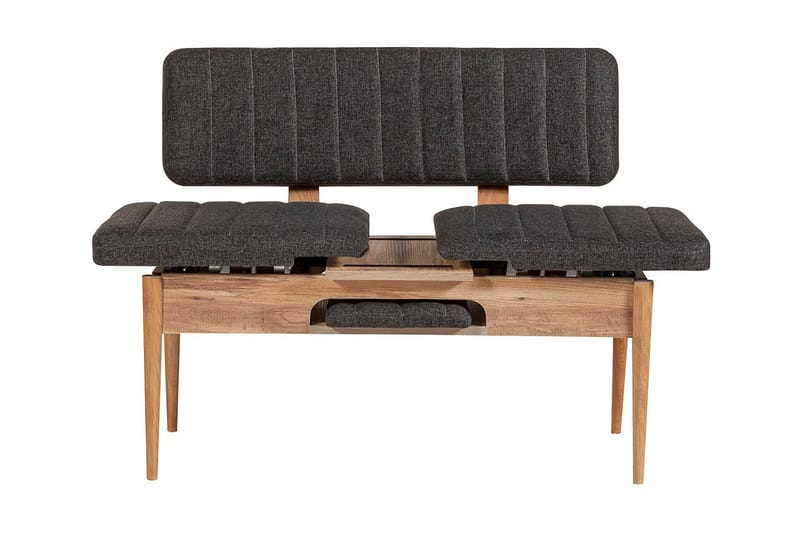 Idehult Spisebordssæt 4 dele 75 cm - Træ/natur/Antracit - Møbler - Borde - Spisebordssæt