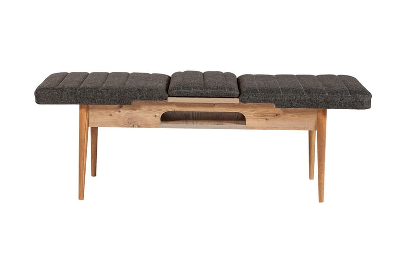 Idehult Spisebordssæt 4 dele 75 cm - Træ/natur/Antracit - Møbler - Borde - Spisebordssæt