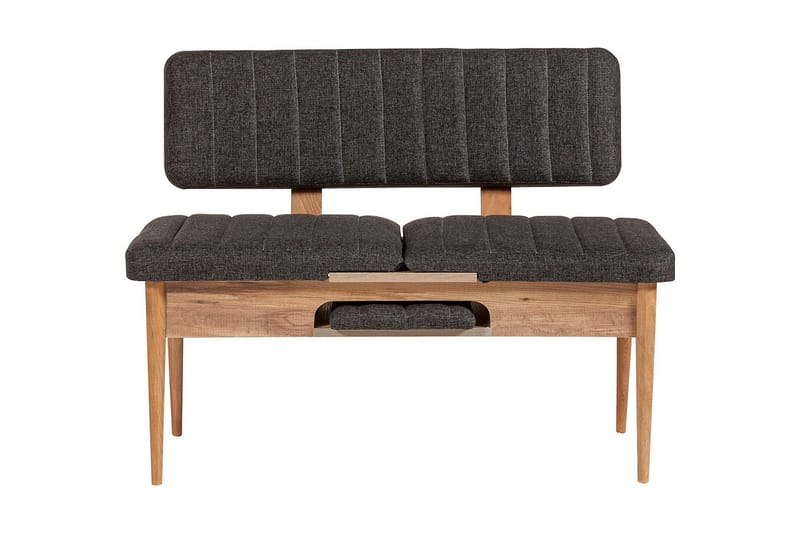 Idehult Spisebordssæt 4 dele 75 cm - Træ/natur/Antracit - Møbler - Borde - Spisebordssæt