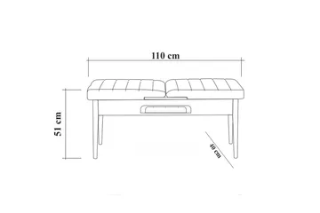 Idehult Spisebordssæt 4 dele 75 cm - Valnød/Antracit - Møbler - Borde - Spisebordssæt