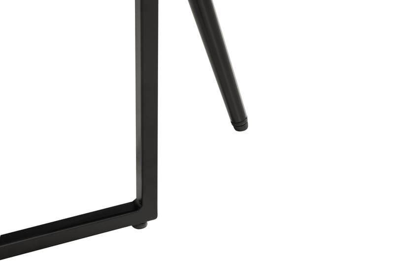 Indy Spisebordssæt 180 cm inkl 6 Valleviken Armstole - Sort - Spisebordssæt