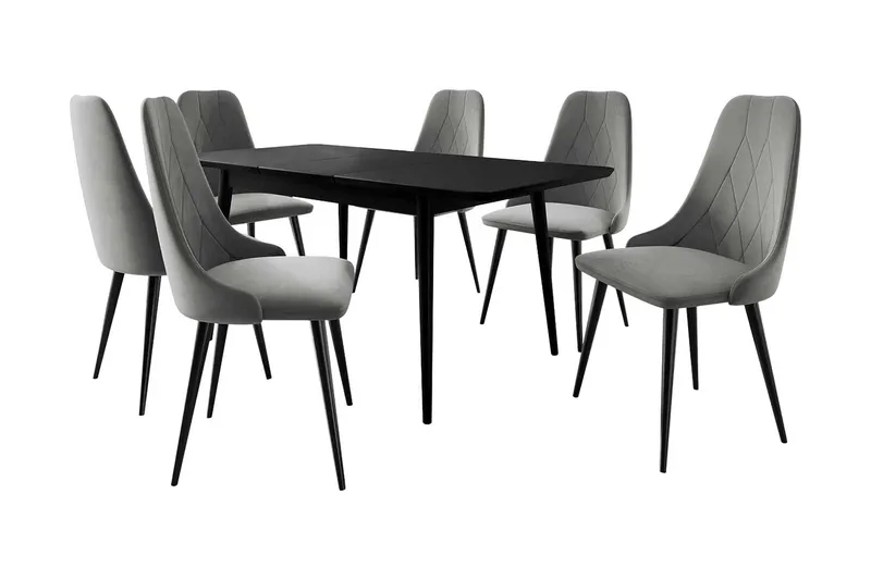 Ingram Spisebordssæt Rund Grå, undefined