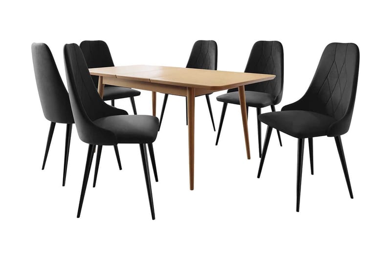 Ingram Spisebordssæt Sort, undefined